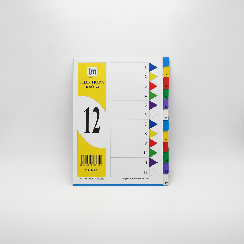 Chia file nhựa 12 màu
